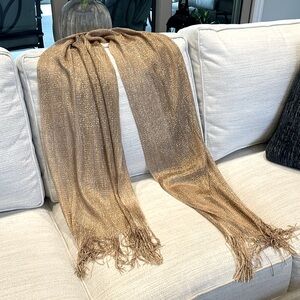 Shimmering gold shawl
